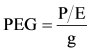 Peg ratio formula